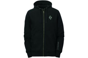 Image of Black Diamond BD Full Zip Logo Hoody - Mens-Black-Large