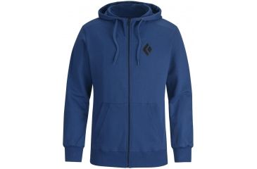 Image of Black Diamond BD Full Zip Logo Hoody - Mens-Denim-Large