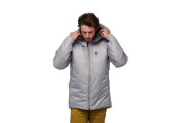 Image of Black Diamond Belay Parka - Mens, Pewter, Large, AP7440051016LRG1