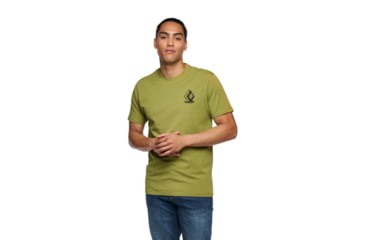 Image of Black Diamond Boulder Short Sleeve T-Shirt - Mens, Camp Green, Medium, AP7524043039MED1