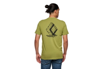 Image of Black Diamond Boulder Short Sleeve T-Shirt - Mens, Camp Green, Medium, AP7524043039MED1