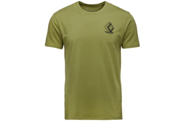 Image of Black Diamond Boulder Short Sleeve T-Shirt - Mens, Camp Green, Medium, AP7524043039MED1
