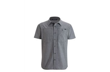 Image of Black Diamond Chambray Modernist Short Sleeve Shirt - Men's, Slate, Extra Large APG36R020XLG1