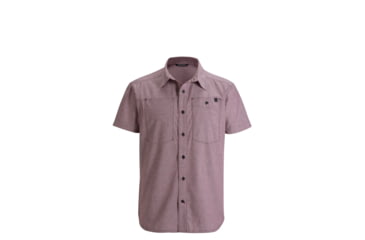 Image of Chambray Modernist Short Sleeve Shirt - Mens-Port-Small