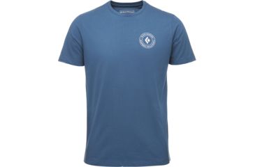 Image of Black Diamond Circle Logo Short Sleeve Tee Shirts - Mens, Midnight, Small, APY6GI407SML1