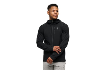 Image of Black Diamond Coefficient Storm FZ Hoody - Mens, Black, Small, AP7440180002SML1