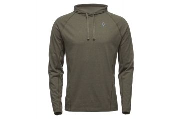 Image of Black Diamond Crag Mens Hoodies, Pine, Large, APCR54302LRG1