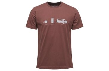 Image of Black Diamond Dirtbag Mens Logo Short Sleeve Tee Shirt, Mocha, Large, APQ03U235LRG1