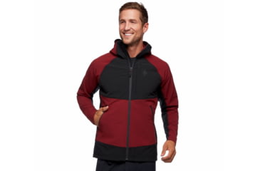 Image of Black Diamond Element Hoody - Mens, Dark Crimson/Black, Extra Large, AP7440249162XLG1