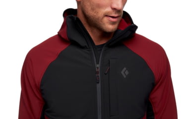 Image of Black Diamond Element Hoody - Mens, Dark Crimson/Black, Extra Large, AP7440249162XLG1