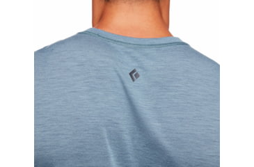 Image of Black Diamond Flux Merino Shirt - Mens, Storm Blue, Medium, AP7520424030MED1