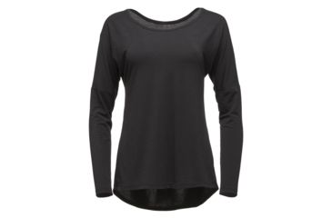 Image of Black Diamond Gym Womens Pullover, Black, Small, APE7G9015SML1