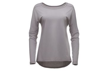 Image of Black Diamond Gym Womens Pullover, Nickel, Medium, APE7G9105MED1