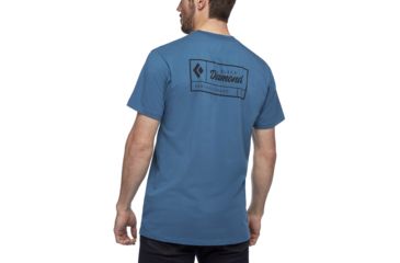 Image of Black Diamond Heritage Short Sleeve T-Shirt - Mens, Astral Blue, Medium, AP7300474002MED1