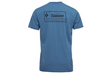 Image of Black Diamond Heritage Short Sleeve T-Shirt - Mens, Astral Blue, Medium, AP7300474002MED1