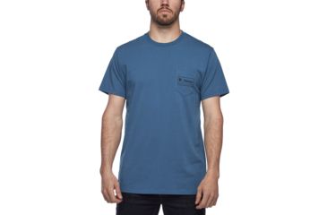 Image of Black Diamond Heritage Short Sleeve T-Shirt - Mens, Astral Blue, Medium, AP7300474002MED1