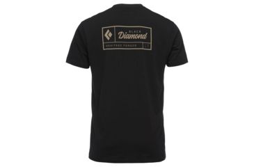 Image of Black Diamond Heritage Short Sleeve T-Shirt - Mens, Black, Medium, AP7300470002MED1