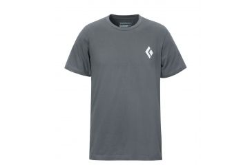 Image of Black Diamond Icon Tee- Men's-Heathered Pewter-Small