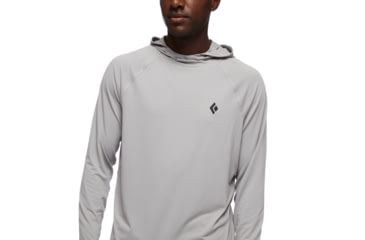 Image of Black Diamond LS Alpenglohoody - Mens, Pewter, Extra Large, AP7520201016XLG1