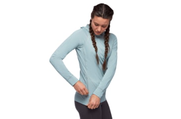 Image of Black Diamond LS Alpenglohoody - Womens, Blue Ash, Extra Large, AP7520804006XLG1