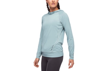 Image of Black Diamond LS Alpenglohoody - Womens, Blue Ash, Extra Large, AP7520804006XLG1
