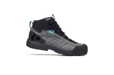 Image of Black Diamond Missn Leather Mid WP Approach Shoes - Womens, Steel Grey/Costal Blue, 10, BD58002793751001