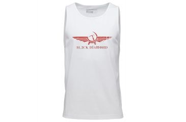 Image of Black Diamond Perestroika Mens Everyday Tank Top, White, Medium, APE3H9100MED1