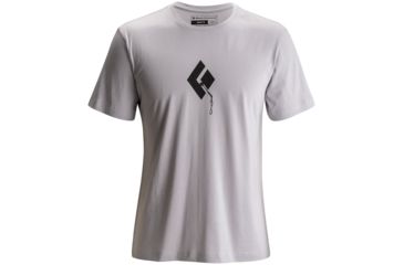 Image of Black Diamond Placement Tee - Men's -Aluminium-X-Large