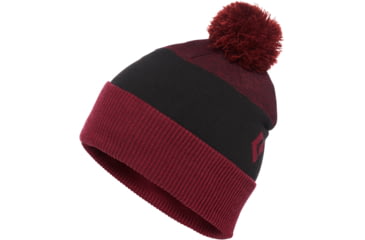 Image of Black Diamond Pom Beanie - Unisex, Bordeaux-Black, All Sizes, AP7210029061ALL1