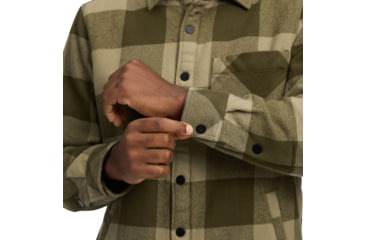 Image of Black Diamond Project Heavy Flannel - Mens, Dark Moss/Pine Smoke, Medium, AP7440659722MED1