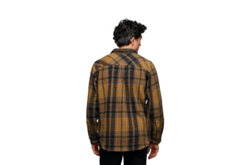 Image of Black Diamond Project Heavy Flannel - Men's, Flax/Black Plaid, Medium, AP7440649630MED1