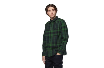Image of Black Diamond Project Heavy Flannel - Men's, Palm Green/Anthracite Plaid, Medium, AP7440649548MED1