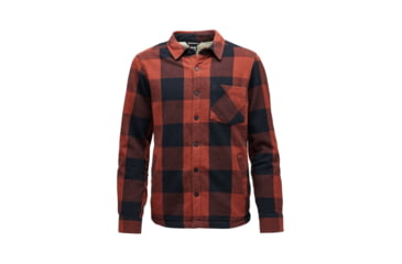 Image of Black Diamond Project Lined Flannel - Mens, Iron Red/Black, Medium, AP7440659633MED1