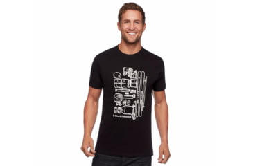 Image of Black Diamond Ski Gear Tee - Mens, Black, Small, AP7300740002SML1