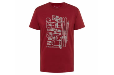 Image of Black Diamond Ski Gear Tee - Mens, Dark Crimson, Extra Small, AP7300746003XSM1