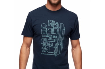 Image of Black Diamond Ski Gear Tee - Mens, Eclipse Heather, Small, AP7300745009SML1