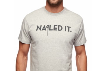 Image of Black Diamond SS Nailed It Tee - Mens, Nickel/Heather, Medium, AP7300671015MED1
