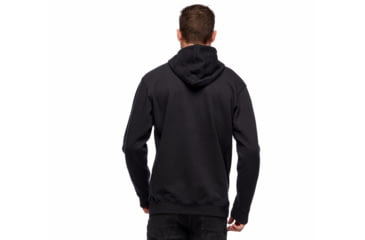 Image of Black Diamond Stacked Logo Hoody - Mens, Black Heather, Large, AP7301100062LRG1
