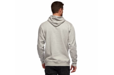 Image of Black Diamond Stacked Logo Hoody - Mens, Nickel Heather, Extra Small, AP7301101014XSM1