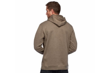 Image of Black Diamond Stacked Logo Hoody - Mens, Walnut Heather, Large, AP7301109046LRG1