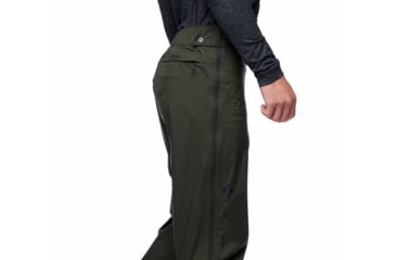 Image of Black Diamond Stormline Str Fl Zp Rn Pants - Mens, Cypress, Large, APZ9LC3021LRG1