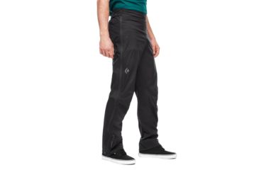 Image of Black Diamond StormLine Stretch Full Zip Rain Pants - Mens, Black, Small, APZ9LC015SML1
