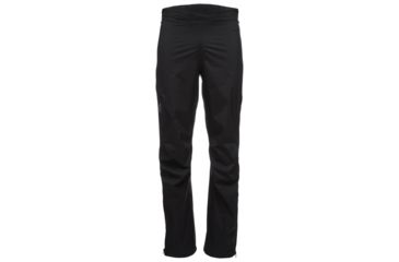 Image of Black Diamond StormLine Stretch Full Zip Rain Pants - Mens, Black, Extra Small, APZ9LC015XSM1