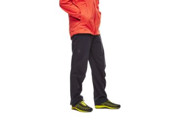 Image of Black Diamond StormLine Stretch Rain Pants - Mens, Black, Large, APJLA2015LRG1