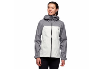 Image of Black Diamond Stormline Stretch Rain Shell - Womens, Aluminum/Ash, Small, APM6979197SML1