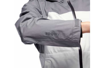 Image of Black Diamond Stormline Stretch Rain Shell - Womens, Aluminum/Ash, Small, APM6979197SML1
