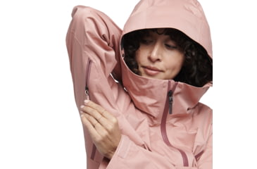 Image of Black Diamond StormLine Stretch Rain Shell - Womens, Chalk Pink, Extra Small, APM6976045XSM1