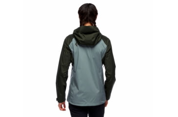Image of Black Diamond Stormline Stretch Rain Shell - Womens, Cypress/Storm Blue, Extra Small, APM6979159XSM1