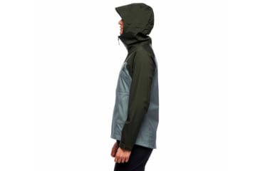 Image of Black Diamond Stormline Stretch Rain Shell - Womens, Cypress/Storm Blue, Extra Small, APM6979159XSM1