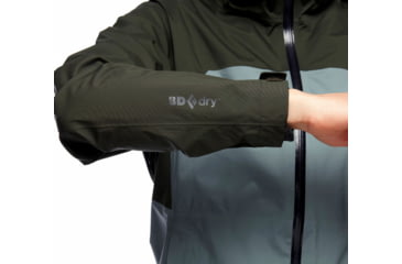 Image of Black Diamond Stormline Stretch Rain Shell - Womens, Cypress/Storm Blue, Extra Small, APM6979159XSM1